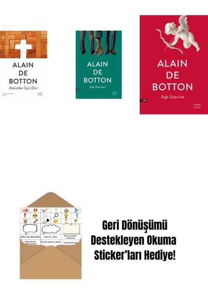 Ateistler Için Din + Aşk Dersleri + Aşk Üzerine + Okuma Sticker'ları