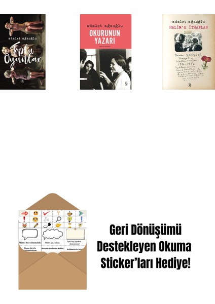 Toplu Oyunlar (Ciltli) + Okurunun Yazarı + Halim'e Ithaflar + Okuma Sticker'ları