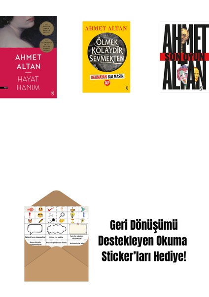 Hayat Hanım + Ölmek Kolaydır Sevmekten (Okumayan Kalmasın) + Son Oyun + Okuma Sticker'ları