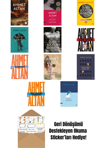 Ahmet Altan 11 Kitap Set + Okuma Sticker'ları