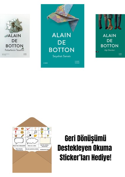 Felsefenin Tesellisi + Seyahat Sanatı + Aşk Dersleri + Okuma Sticker'ları