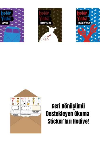 Harran + Bozkır Gelini + Beyaz Türkü + Okuma Sticker'ları