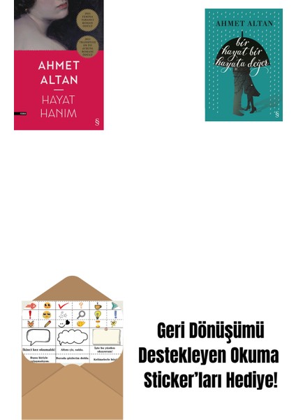 Hayat Hanım + Bir Hayat Bir Hayata Değer + Okuma Sticker'ları
