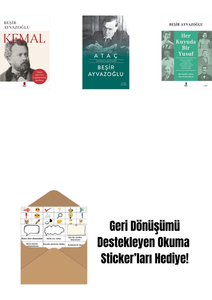 Kemal + Ataç (Ciltli) + Her Kuyuda Bir Yusuf + Okuma Sticker'ları