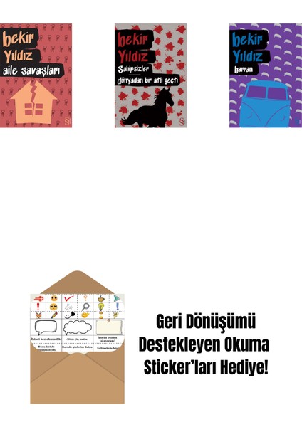 Aile Savaşları + Sahipsizler - Dünyadan Bir Atlı Geçti + Harran + Okuma Sticker'ları