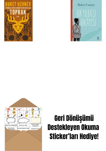 Uyumsuz Defne Kaman'ın Maceraları - Toprak + Bir Yılbaşı Hikâyesi + Okuma Sticker'ları