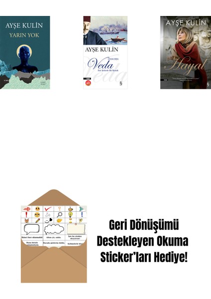 Yarın Yok + Veda (Midi Boy) + Hayal + Okuma Sticker'ları