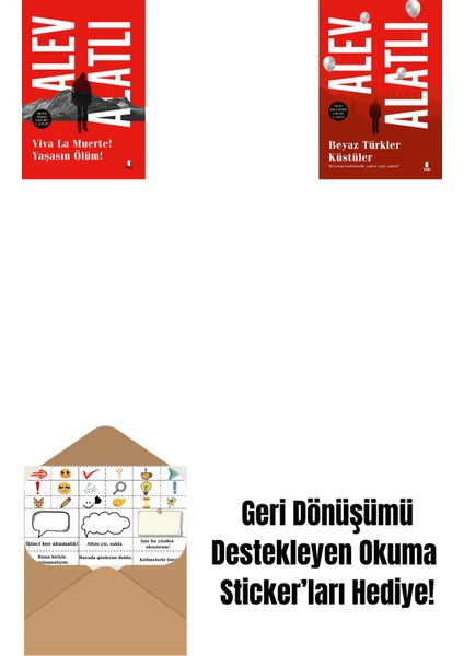 Viva La Muerte! Yaşasın Ölüm! + Beyaz Türkler Küstüler + Okuma Sticker'ları