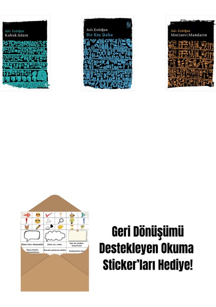 Kabuk Adam + Bir Kez Daha + Mucizevi Mandarin + Okuma Sticker'ları