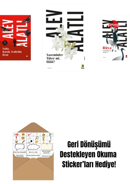 Valla Kurda Yedirdin Beni + Yaseminler Tüter Mi Hâlâ? + Schrödinger’in Kedisi 2 - Rüya + Okuma Sticker'ları