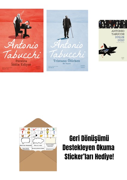 Pereira Iddia Ediyor + Tristano Ölürken + Düşler Düşü + Okuma Sticker'ları