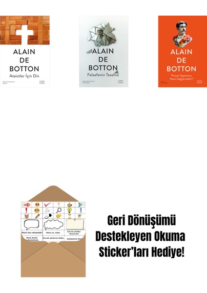 Ateistler Için Din + Felsefenin Tesellisi + Proust Yaşamınızı Nasıl Değiştirebilir? + Okuma Sticker'ları