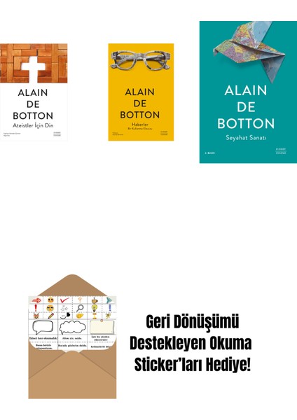 Ateistler Için Din + Haberler + Seyahat Sanatı + Okuma Sticker'ları