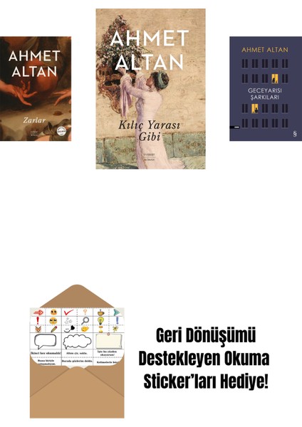 Zarlar + Kılıç Yarası Gibi + Geceyarısı Şarkıları + Okuma Sticker'ları