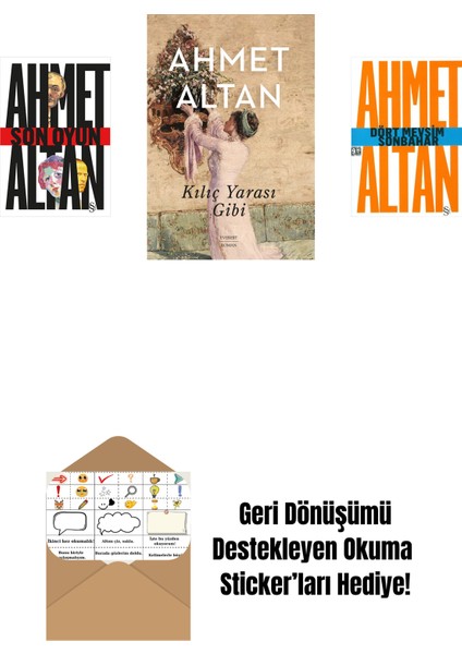 Son Oyun + Kılıç Yarası Gibi + Dört Mevsim Sonbahar/tehlikeli Masallar (Cep Boy) + Okuma Sticker'ları