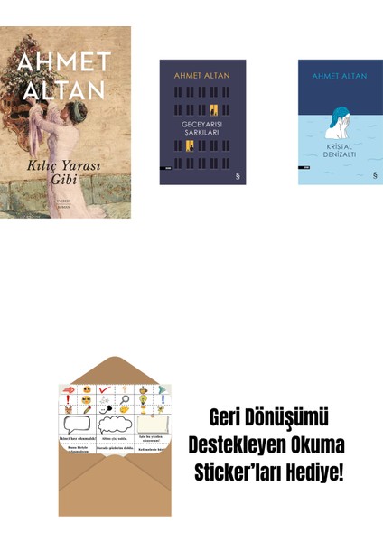 Kılıç Yarası Gibi + Geceyarısı Şarkıları + Kristal Denizaltı + Okuma Sticker'ları