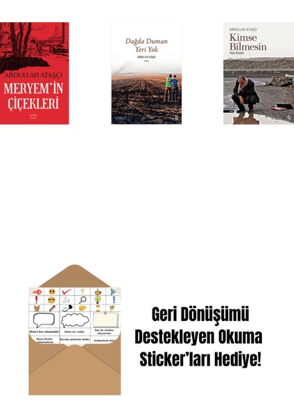 Meryem’in Çiçekleri + Dağda Duman Yeri Yok + Kimse Bilmesin + Okuma Sticker'ları