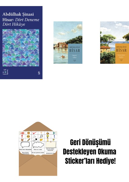 Everest Açıkhava 42 - Dört Deneme Dört Hikâye + Boğaziçi Yalıları (Kitap Boy) + Geçmiş Zaman Köşkleri (Kitap Boy) + Okuma Sticker'ları