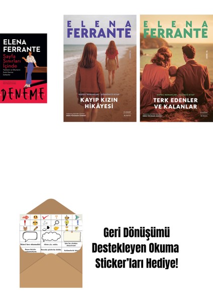 Sayfa Sınırları Içinde + Kayıp Kızın Hikayesi + Terk Edenler ve Kalanlar + Okuma Sticker'ları