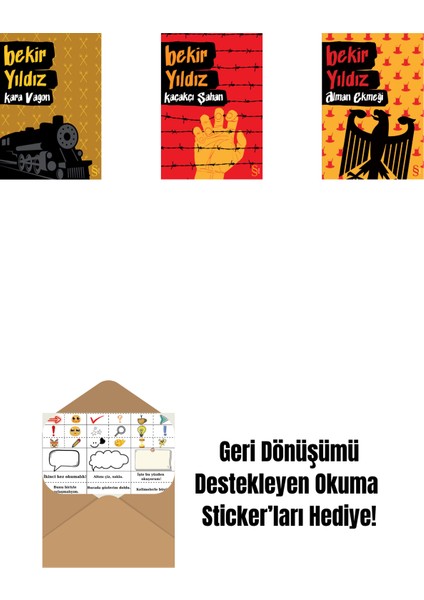 Kara Vagon + Kaçakçı Şahan + Alman Ekmeği + Okuma Sticker'ları