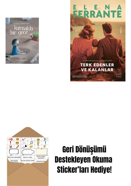 Kumsalda Bir Gece + Terk Edenler ve Kalanlar + Okuma Sticker'ları