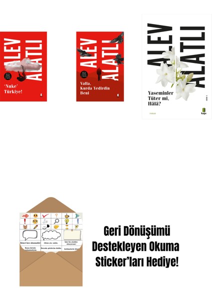 Nuke Türkiye + Valla Kurda Yedirdin Beni + Yaseminler Tüter Mi Hâlâ? + Okuma Sticker'ları
