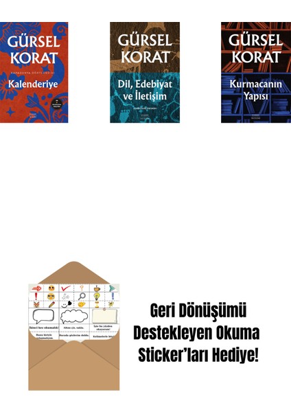 Kalenderiye + Dil, Edebiyat ve Iletişim + Kurmacanın Yapısı + Okuma Sticker'ları