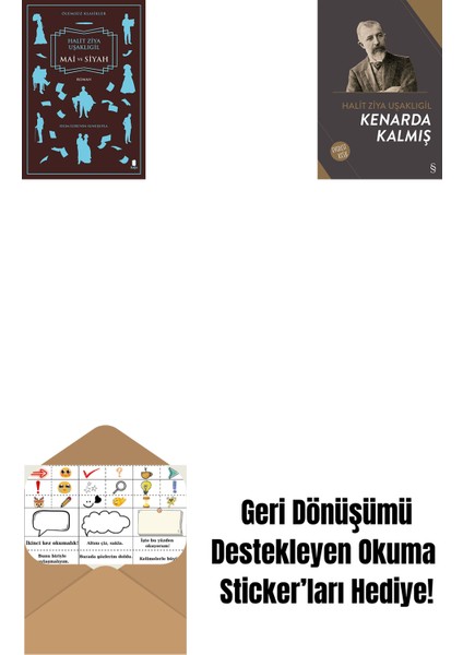 Mai ve Siyah + Kenarda Kalmış + Okuma Sticker'ları