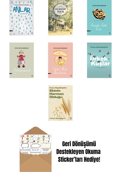 Feyza Hepçilingirler 7 Kitap Set + Okuma Sticker'ları