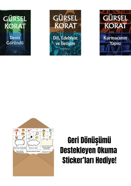 Deniz Göründü + Dil, Edebiyat ve Iletişim + Kurmacanın Yapısı + Okuma Sticker'ları