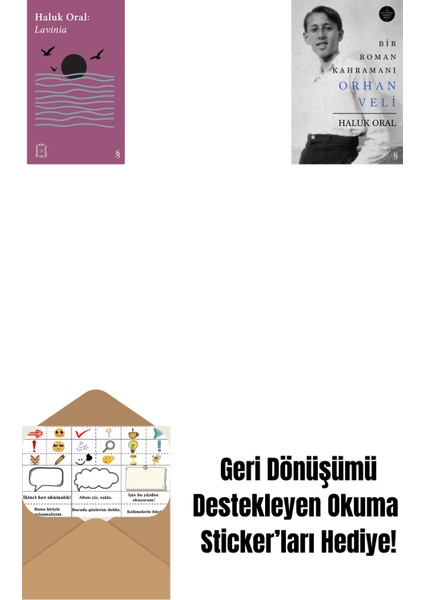 Everest Açıkhava 31 - Lavinia + Bir Roman Kahramanı Orhan Veli (Ciltli) + Okuma Sticker'ları