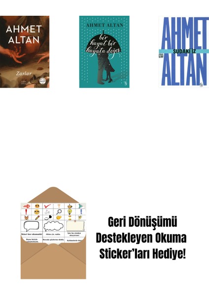 Zarlar + Bir Hayat Bir Hayata Değer + Sudaki Iz (Cep Boy) + Okuma Sticker'ları