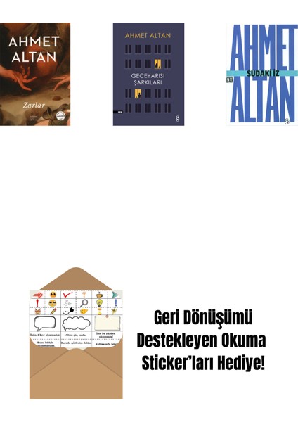 Zarlar + Geceyarısı Şarkıları + Sudaki Iz (Cep Boy) + Okuma Sticker'ları