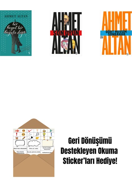 Bir Hayat Bir Hayata Değer + Son Oyun + Dört Mevsim Sonbahar/tehlikeli Masallar (Cep Boy) + Okuma Sticker'ları