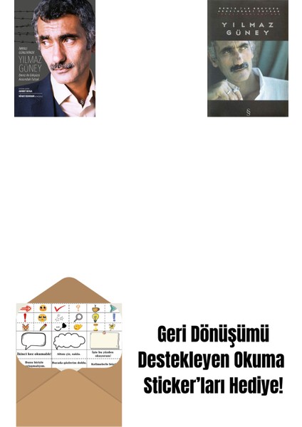 Imralı Günlerinde Yılmaz Güney + Deniz ile Gökyüzü Arasındaki Tutsak Imralı Günlerinde Yılmaz Güney + Okuma Sticker'ları