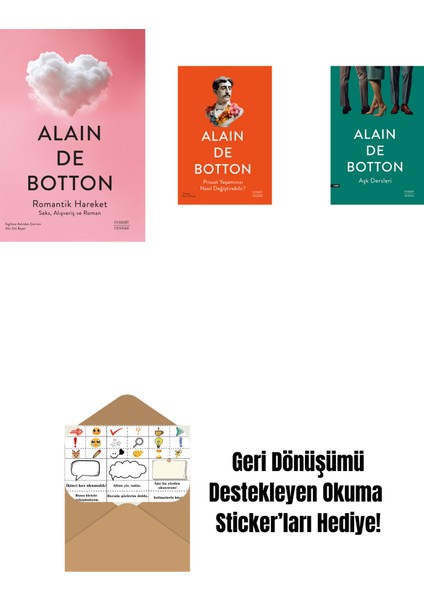 Romantik Hareket + Proust Yaşamınızı Nasıl Değiştirebilir? + Aşk Dersleri + Okuma Sticker'ları