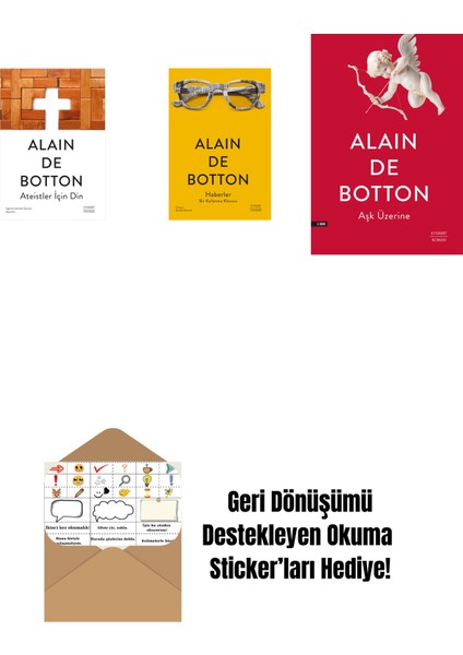 Ateistler Için Din + Haberler + Aşk Üzerine + Okuma Sticker'ları