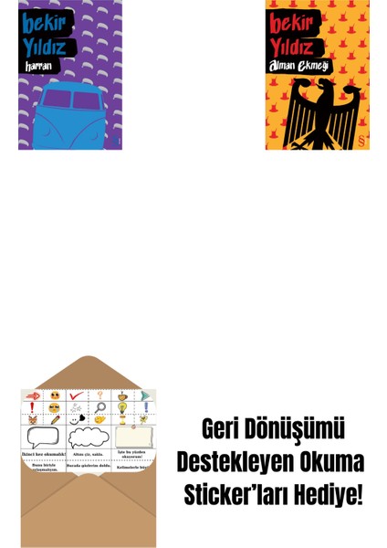 Harran + Alman Ekmeği + Okuma Sticker'ları