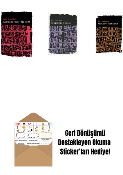 Kırmızı Pelerinli Kent + Bir Delinin Güncesi + Mucizevi Mandarin + Okuma Sticker'ları