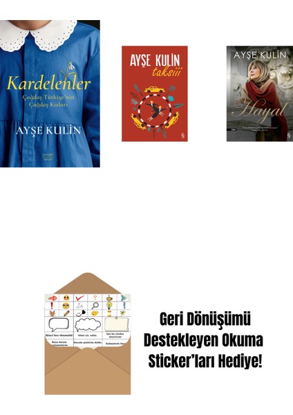 Kardelenler + Taksiii + Hayal + Okuma Sticker'ları
