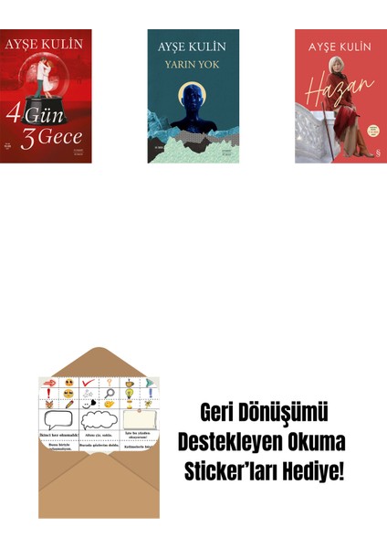 4 Gün 3 Gece + Yarın Yok + Hazan + Okuma Sticker'ları
