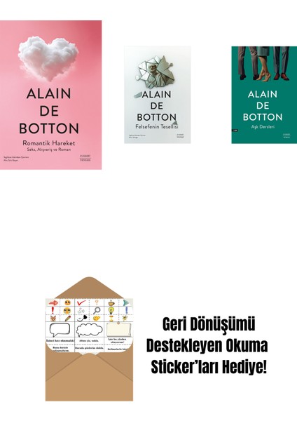 Romantik Hareket + Felsefenin Tesellisi + Aşk Dersleri + Okuma Sticker'ları