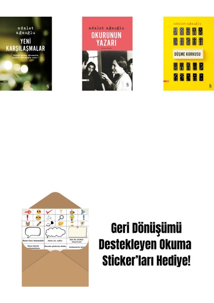 Yeni Karşılaşmalar + Okurunun Yazarı + Düşme Korkusu + Okuma Sticker'ları