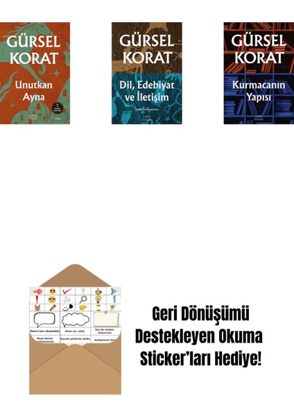 Unutkan Ayna + Dil, Edebiyat ve Iletişim + Kurmacanın Yapısı + Okuma Sticker'ları