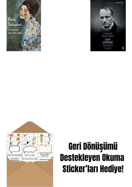 Paris Sıkıntısı (Ciltli) + Elem Çiçekleri + Okuma Sticker'ları