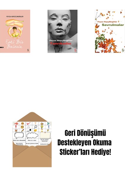 Eski Bir Balerin + Tanrıkadın + Savrulmalar + Okuma Sticker'ları