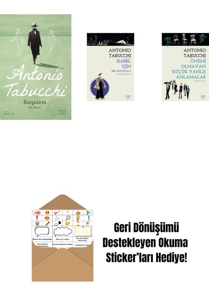 Requiem + Isabel Için Bir Mandala + Önemi Olmayan Küçük Yanlış Anlamalar + Okuma Sticker'ları