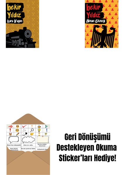 Kara Vagon + Alman Ekmeği + Okuma Sticker'ları