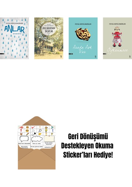 Feyza Hepçilingirler 4 Kitap Set + Okuma Sticker'ları