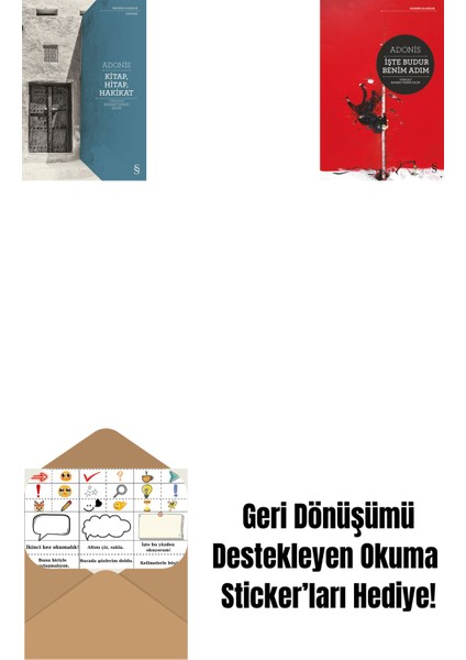 Kitap, Hitap, Hakikat + Işte Budur Benim Adım + Okuma Sticker'ları